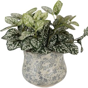 Clayre & Eef 6CE2240M Maceta Ø 18x15 cm Verde Gris