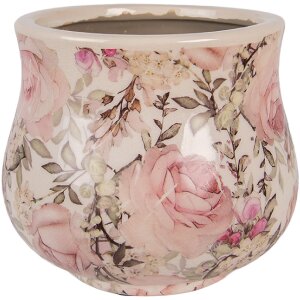 Clayre & Eef 6CE2241S Maceta Ø 15x13 cm Beige...