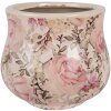 Clayre & Eef 6CE2241S Maceta Ø 15x13 cm Beige Rosa