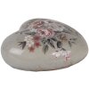 Clayre & Eef 6CE2242L Decoración Corazón 11x11x4 cm Gris y Rosa