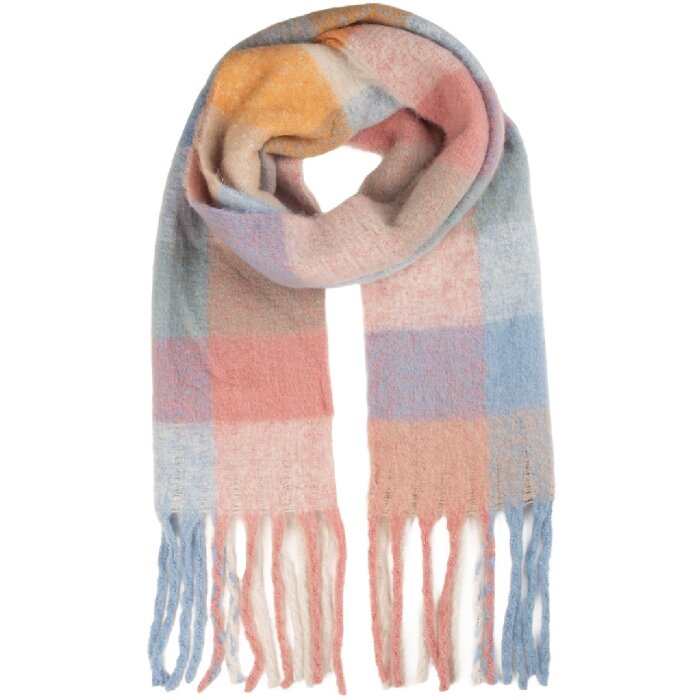 Bufanda Juleeze JZSC0856P 38x200 cm rosa y azul