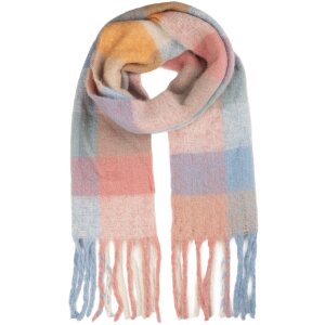 Bufanda Juleeze JZSC0856P 38x200 cm rosa y azul