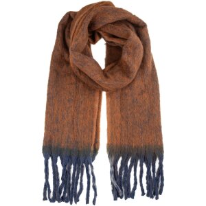 Bufanda Juleeze JZSC0859 38x190 cm marrón y azul