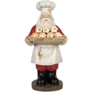 Clayre & Eef 5PR0183 Decoración Papá Noel 40x39x81 cm