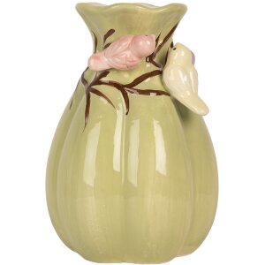 Clayre & Eef 6CE2313 Jarron Ø 14x21 cm Verde y...