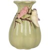 Clayre & Eef 6CE2314 Florero Ø 10x14 cm Verde y Rosa