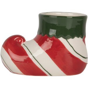 Clayre & Eef 6CE2317 Maceta Decorativa 15x8x10 cm Rojo-Verde
