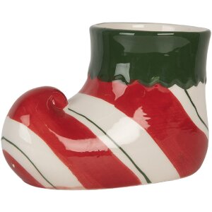 Clayre & Eef 6CE2317 Maceta Decorativa 15x8x10 cm Rojo-Verde