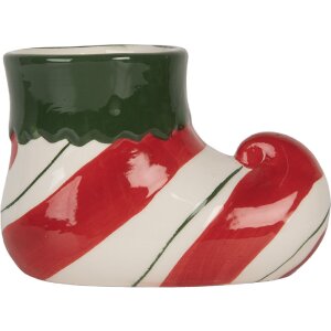 Clayre & Eef 6CE2317 Maceta Decorativa 15x8x10 cm Rojo-Verde