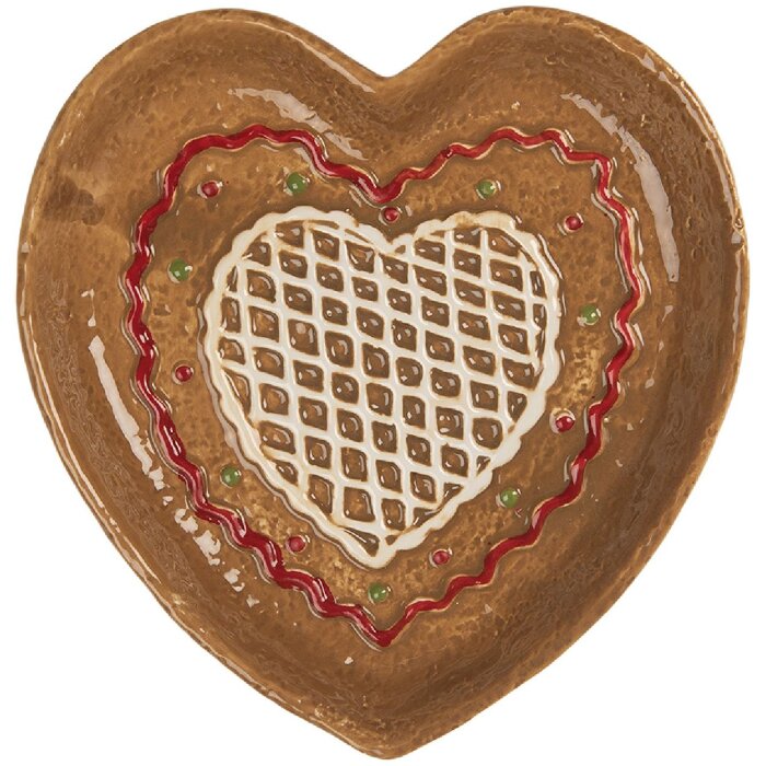Clayre & Eef 6CE2325 Plato Pequeño 17x17x3 cm