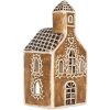 Clayre & Eef 6CE2326 Candelabro Casa 8x7x17 cm Marrón y Blanco