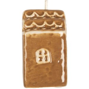 Decoración Adorno Casa Clayre & Eef 6CE2338 4x4x6 cm Marrón Blanco Cerámica
