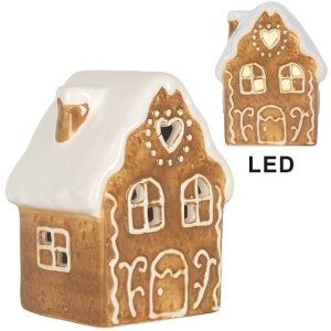 Casa Decorativa con LED Clayre & Eef 6CE2339 8x6x11 cm