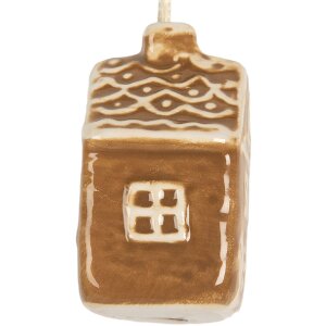 Clayre & Eef 6CE2342 Adorno Colgante Casa 4x4x7 cm