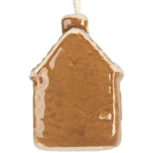 Clayre & Eef 6CE2342 Adorno Colgante Casa 4x4x7 cm