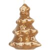 Adorno navideño Clayre & Eef 6CE2344 para árbol de Navidad 6x5x9 cm Marrón-Blanco