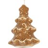 Adorno navideño Clayre & Eef 6CE2344 para árbol de Navidad 6x5x9 cm Marrón-Blanco