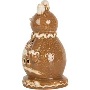 Decoración Muñeco de Nieve Clayre & Eef 6CE2354 9x7x13 cm
