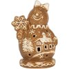Decoración Muñeco de Nieve Clayre & Eef 6CE2354 9x7x13 cm