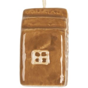 Clayre & Eef 6CE2356 Adorno Colgante Casa 4x4x6 cm