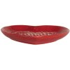 Clayre & Eef 6CE2359 Plato Pequeño 17x17x3 cm Rojo Blanco
