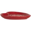Clayre & Eef 6CE2359 Plato Pequeño 17x17x3 cm Rojo Blanco