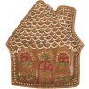 Plato pequeño Clayre & Eef 6CE2360 20x18x3 cm Marrón-Blanco