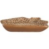 Plato pequeño Clayre & Eef 6CE2360 20x18x3 cm Marrón-Blanco