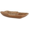 Plato pequeño Clayre & Eef 6CE2360 20x18x3 cm Marrón-Blanco