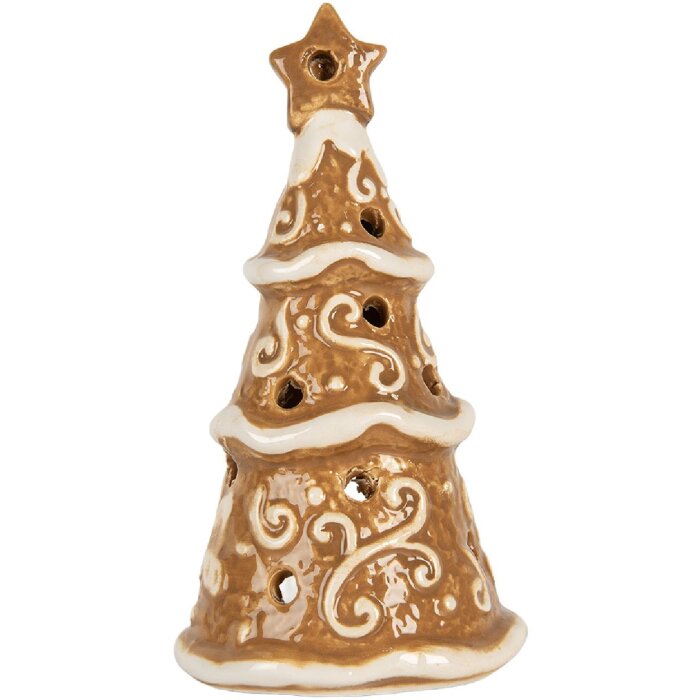 Clayre & Eef 6CE2361 Candelabro Árbol de Navidad Ø 8x15 cm