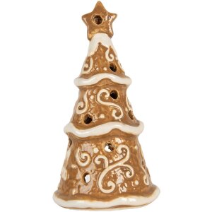 Clayre & Eef 6CE2361 Candelabro Árbol de Navidad Ø 8x15 cm
