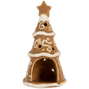 Clayre & Eef 6CE2361 Candelabro Árbol de Navidad Ø 8x15 cm