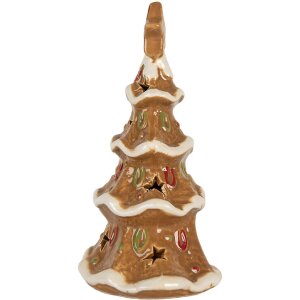 Candelabro para vela Clayre & Eef 6CE2362 Árbol de Navidad 11x8x17 cm
