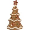 Candelabro para vela Clayre & Eef 6CE2362 Árbol de Navidad 11x8x17 cm