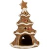 Candelabro para vela Clayre & Eef 6CE2362 Árbol de Navidad 11x8x17 cm