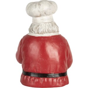 Clayre & Eef 6PR5750 Soporte para botellas Papá Noel 25x25x35 cm