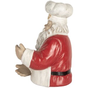 Clayre & Eef 6PR5750 Soporte para botellas Papá Noel 25x25x35 cm