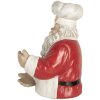 Clayre & Eef 6PR5750 Soporte para botellas Papá Noel 25x25x35 cm