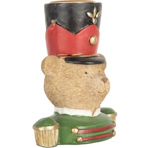 Candelabro Oso Clayre & Eef 9x6x10 cm Marrón...