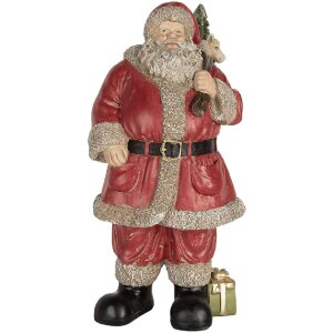 Clayre & Eef 6PR5754 Decoración Papá Noel 21x19x40 cm