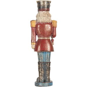 Clayre & Eef 6PR5758 Decoración Cascanueces 7x6x21 cm Rojo y Azul