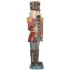 Clayre & Eef 6PR5758 Decoración Cascanueces 7x6x21 cm Rojo y Azul