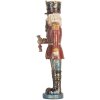 Clayre & Eef 6PR5758 Decoración Cascanueces 7x6x21 cm Rojo y Azul