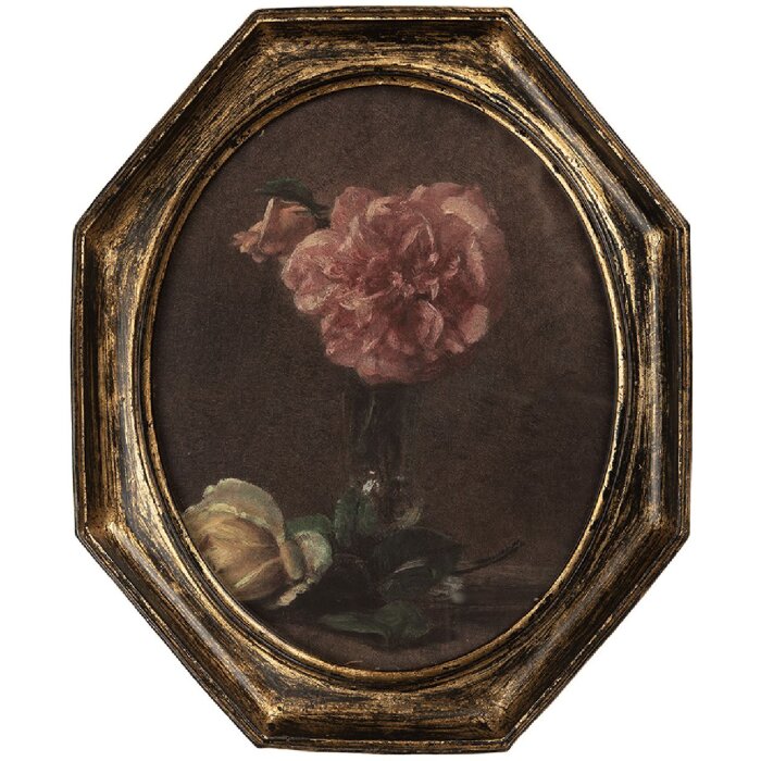 Marco de fotos Clayre & Eef 6PR5798 25x3x30 cm Negro y Dorado