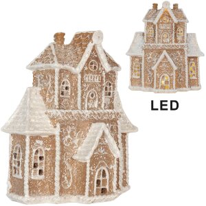 Casa decorativa con LED Clayre & Eef 6PR5805 18x9x20 cm