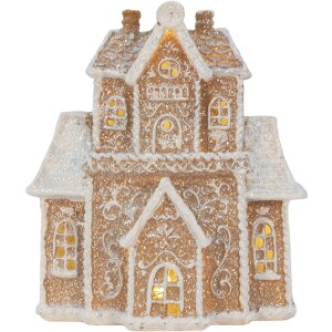 Casa decorativa con LED Clayre & Eef 6PR5805 18x9x20 cm
