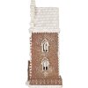 Clayre & Eef 6PR5806 Decoración Casa con LED 17x15x35 cm Marrón-Blanco