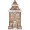 Clayre & Eef 6PR5806 Decoración Casa con LED 17x15x35 cm Marrón-Blanco