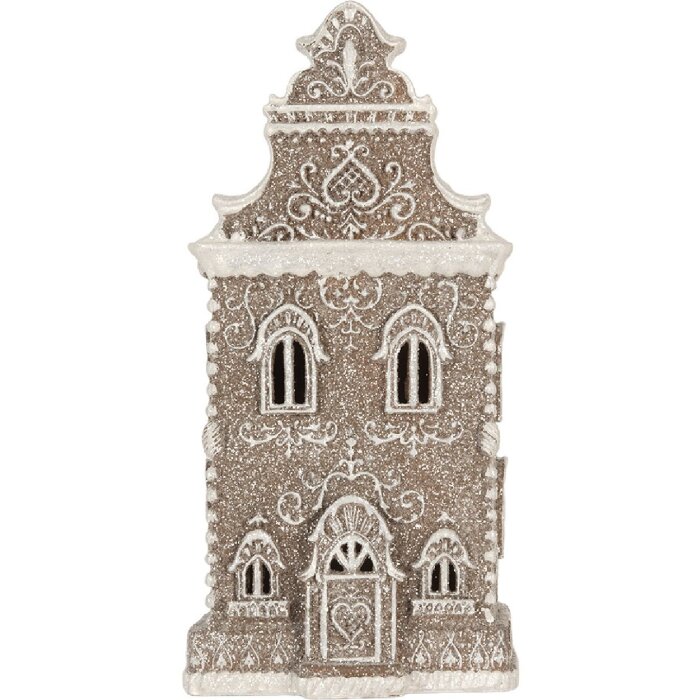 Casa Decorativa con LED Clayre & Eef 6PR5808 17x15x35 cm