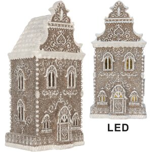 Casa Decorativa con LED Clayre & Eef 6PR5808 17x15x35 cm
